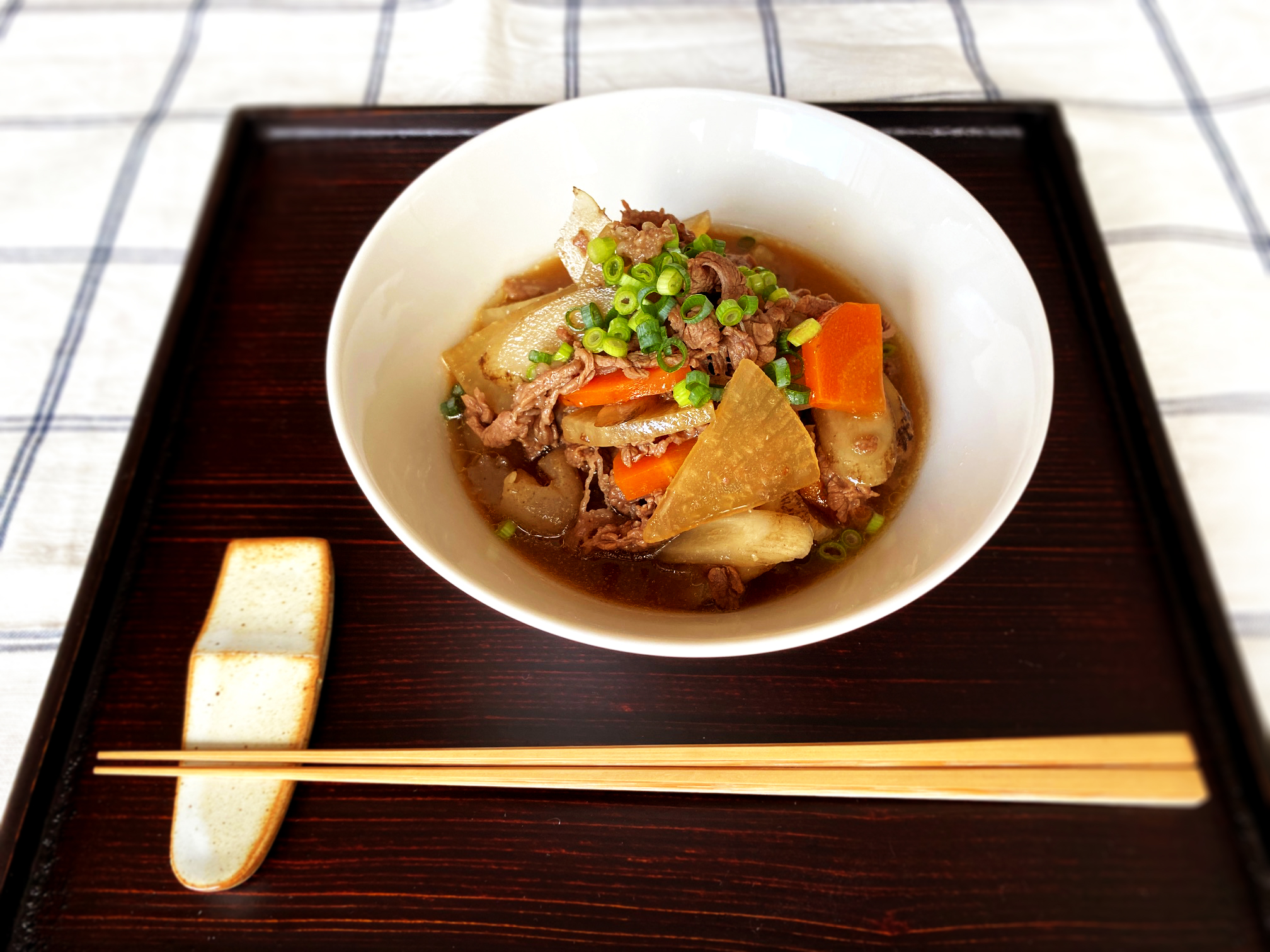 上高地みそ おでんみそレシピ 牛肉と根菜の煮込み